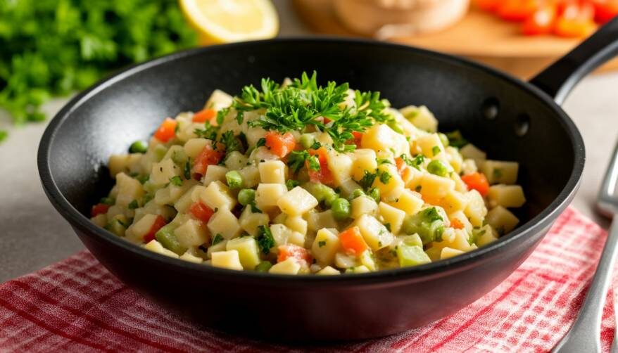 Традиционное оливье: обновленный взгляд от шеф-повара на любимый салат