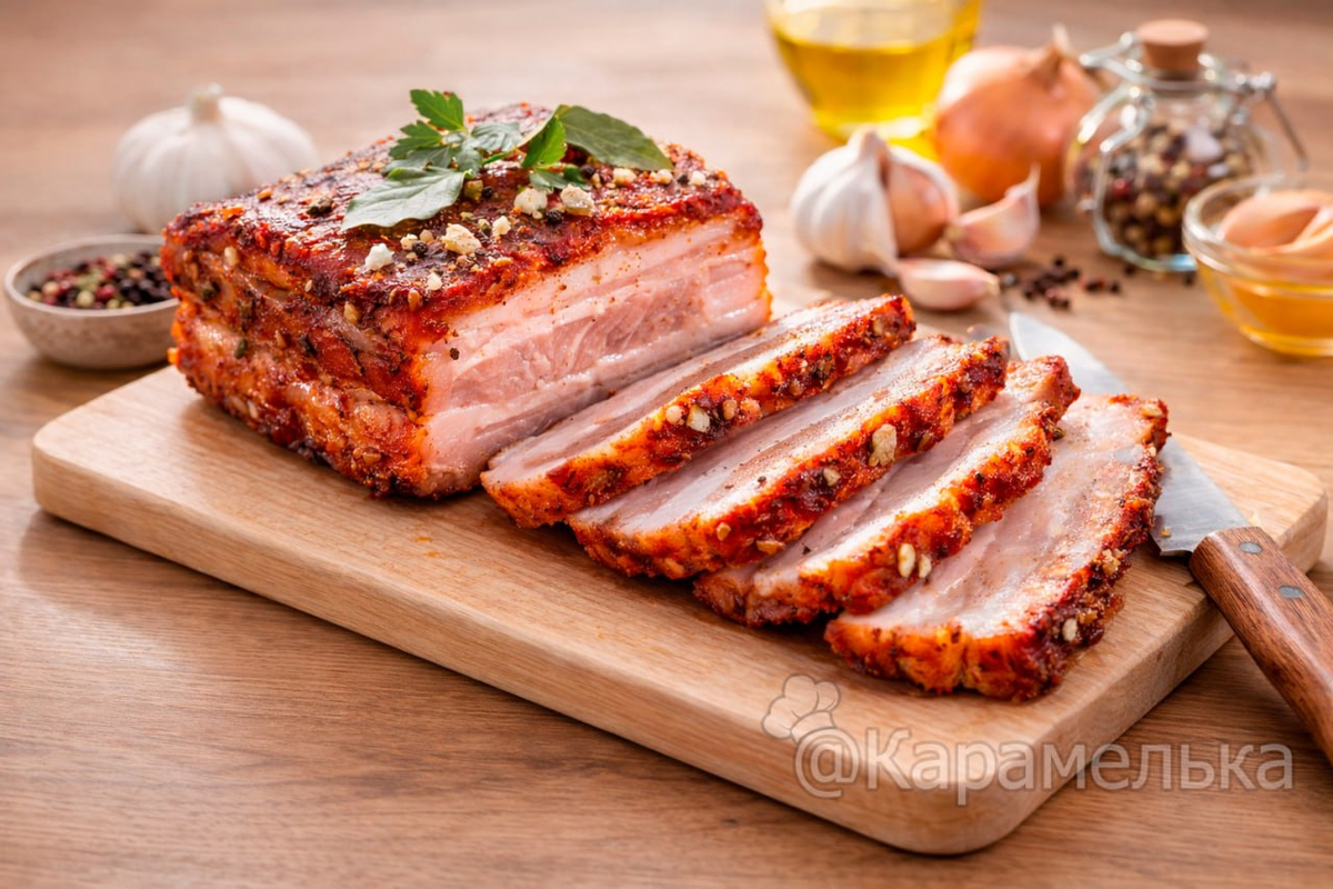 Сало в луковой шелухе: старинный рецепт с душой