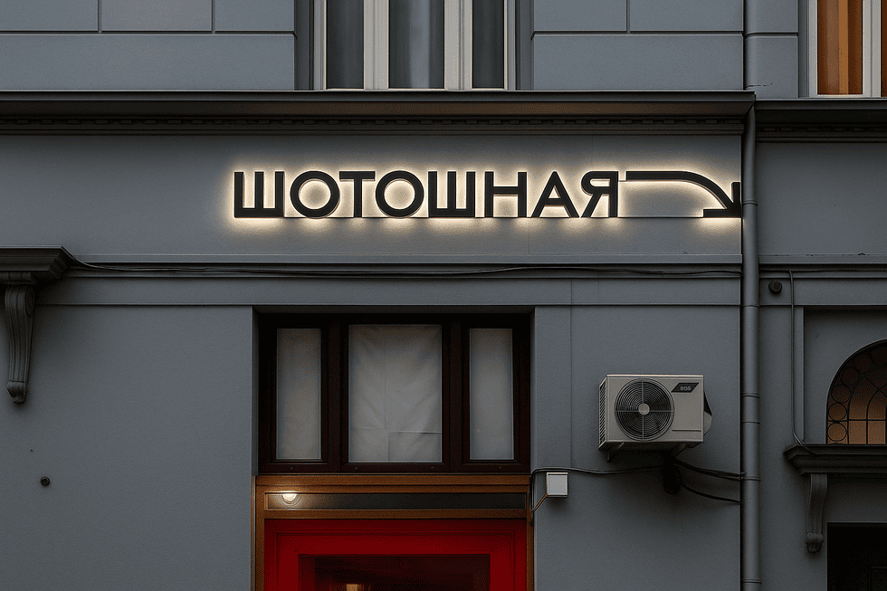 Шотошная: Как современная вывеска может преобразить городской бар
