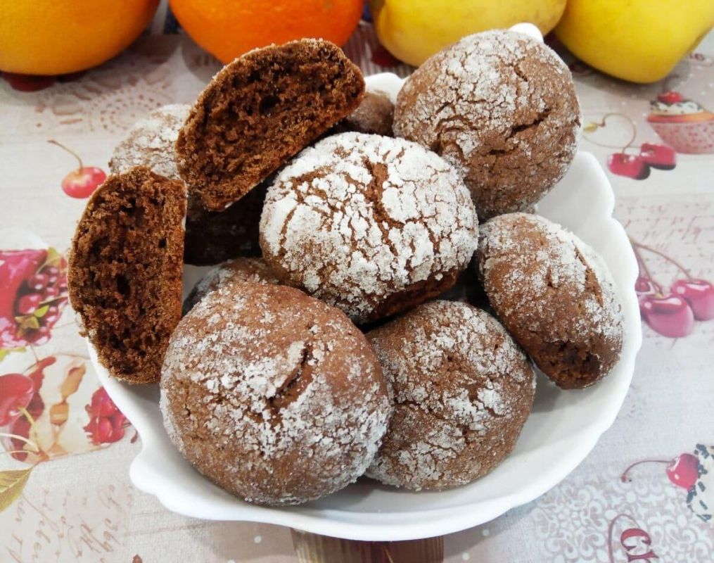 Нежное шоколадное печенье на растительном масле для уютного вечера