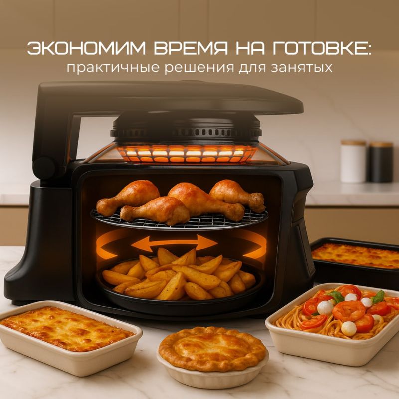 Новый взгляд на готовку: Как аэрогриль Грандшеф решает проблемы с ужином
