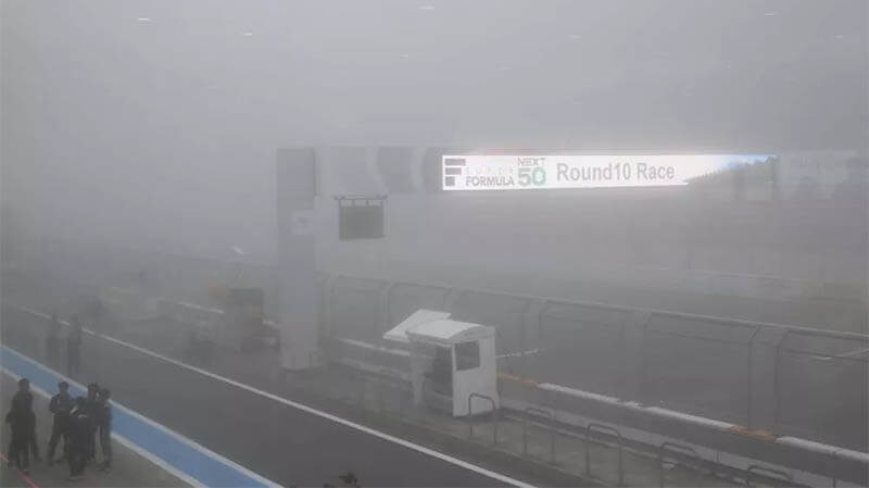 Отмена гонки Super Formula на трассе Фудзи: погода вновь помешала виражам