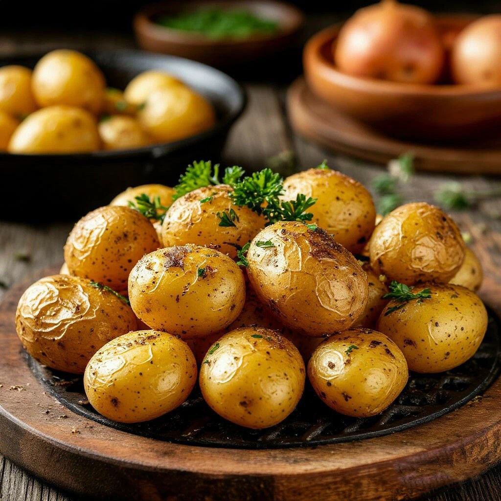 Как приготовить картошку в фольге с травами на углях