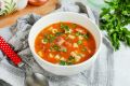 Итальянский томатный суп с ветчиной и пастой Тубетти: идеальное решение для быстрого обеда