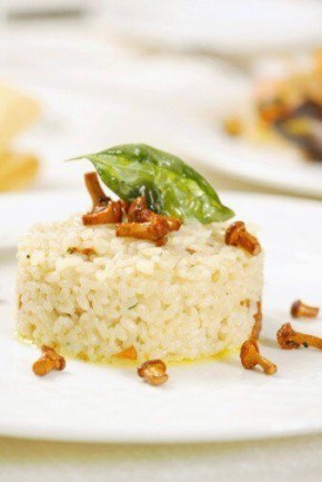 Ризотто с лисичками и пармезаном