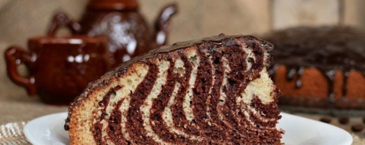 Кекс "Зебра": Привлекательный десерт для новогоднего стола